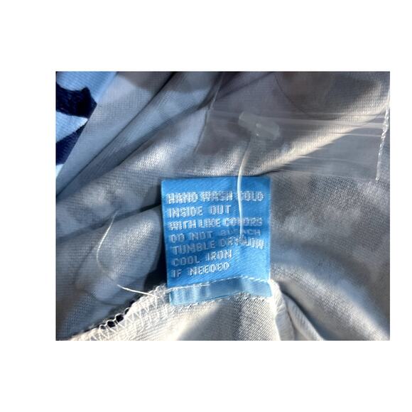 J. McLaughlin Catalina Cloth Blue Scroll Dress Size Large - Picture 8 of 8